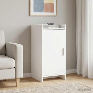 vidaXL Dressoir Wit 40 x 36 x 80 cm Bewerkt hout, Verzenden, Nieuw, Overige houtsoorten, Minder dan 50 cm