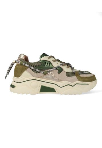 DWRS Sneakers Jupiter Olijfgroen / Off White-41, Verzenden, Nieuw, Groen