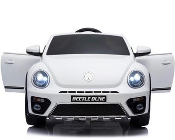 Volkswagen Beetle, 12 volt Kinder Accu Auto met rubberen ban, Ophalen of Verzenden, Nieuw