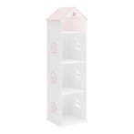 Kinderkast Leksand open kast 140x40x35 cm wit en roze [en.ca, Kinderen en Baby's, Verzenden, Nieuw