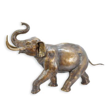 A BRONZE SCULPTURE OF A LARGE ELEPHANT (Interieur), Verzenden, Nieuw