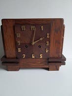 Pendule - Art Deco - Eik - 1930-1940, Antiek en Kunst, Antiek | Klokken