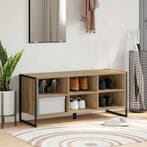 vidaXL Schoenenkast Ambachtelijk eiken 100 x 35 x 44 cm, Verzenden, Nieuw