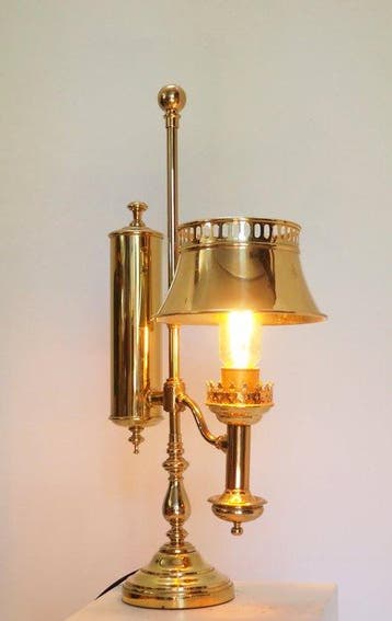Agusti S.A - Tafellamp - Messing - Quinquet, Nieuw