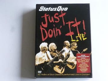 Status Quo - Just Doin it! / Live (Deluxe limited edition b, Ophalen of Verzenden, Zo goed als nieuw