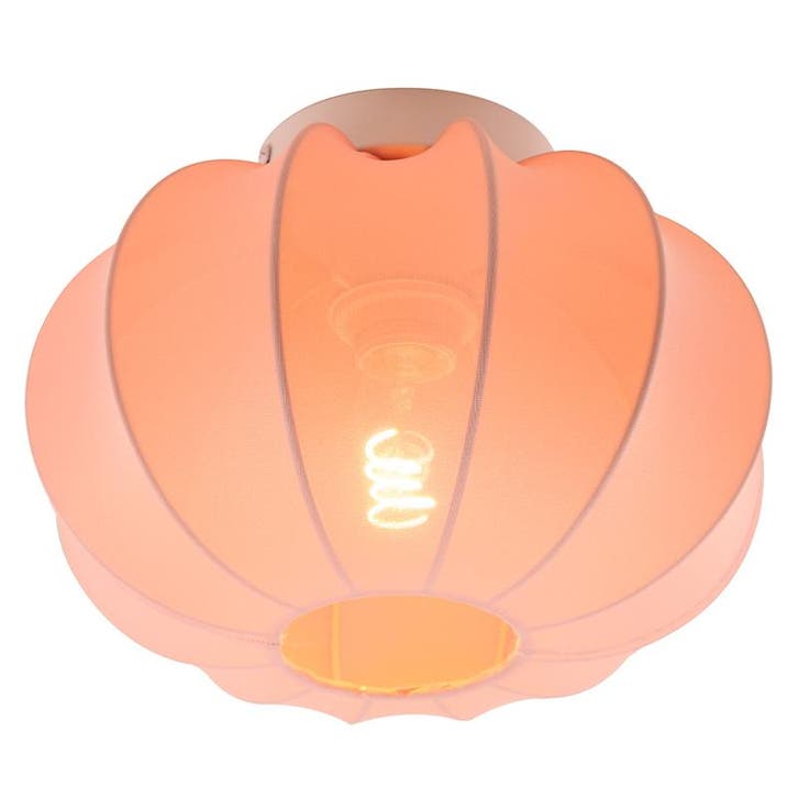 Moderne plafondlamp roze, Deborah, Huis en Inrichting, Lampen | Plafondlampen, Nieuw, Stof, Ophalen of Verzenden