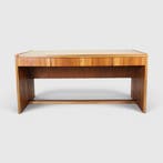 Mid century bureau jaren 50, Huis en Inrichting, Bureaus, Vintage, Gebruikt, Bruin, Hout