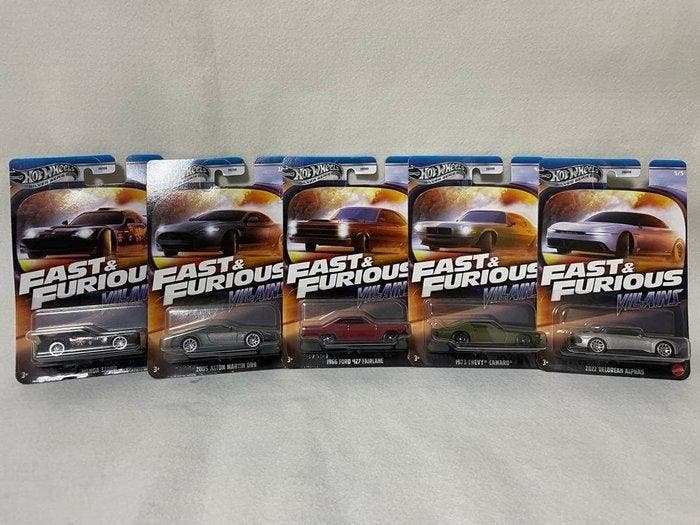 Hot Wheels 1:64 - Modelauto (5) - Fast & Furious Villains, Hobby en Vrije tijd, Modelauto's | 1:5 tot 1:12