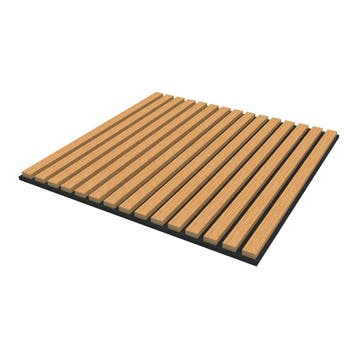 Akoestisch wandpaneel Vang 8 stuks 2,88 m² eikenkleurig donk, Verzenden, Nieuw