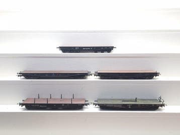 Liliput H0 - Modeltrein goederenwagon (5) - 5x, Nieuw