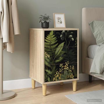 vidaXL Nachtkastje RHENEN Sonoma Eiken 36 x 33 x 60 cm, Minder dan 45 cm, Verzenden, Nieuw, 55 tot 70 cm