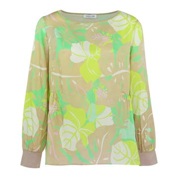 Louis and Mia • beige groene blouse • 36, Verzenden, Louis and Mia, Beige, Nieuw