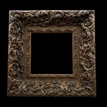 Lijst - Hout, Gips - 45 x 45 cm, Antiek en Kunst