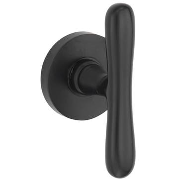 Kastknop Linea/Vivo mat zwart, Verzenden, Nieuw