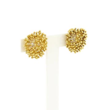 Gouden oorclips; 14 karaat (Oorbellen), Sieraden, Tassen en Uiterlijk, Ophalen of Verzenden, Gebruikt, Goud, Goud