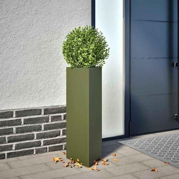 vidaXL Plantenbakken 2 st driehoek 30x26x75 cm staal, Verzenden, Nieuw, Metaal