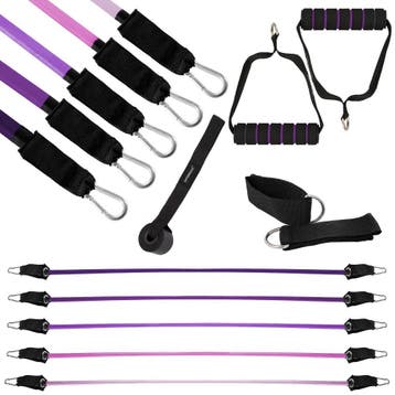 Resistance Band Set | Weerstandselastieken | Weerstandstube, Sport en Fitness, Ophalen of Verzenden, Nieuw