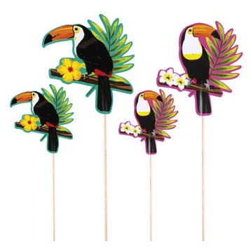 Cocktailprikkers Set Toekan (4st), Ophalen of Verzenden, Nieuw