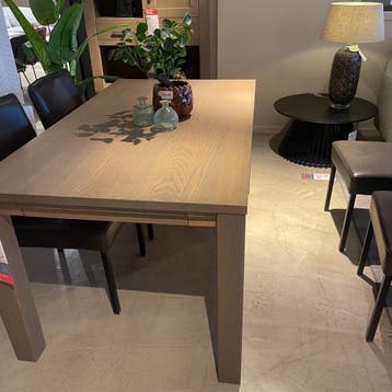 Eettafel Malinda - Grey Eiken 160x90 - Uitschuifbaar - Weber, Huis en Inrichting, Tafels | Eettafels, 50 tot 100 cm, Eikenhout