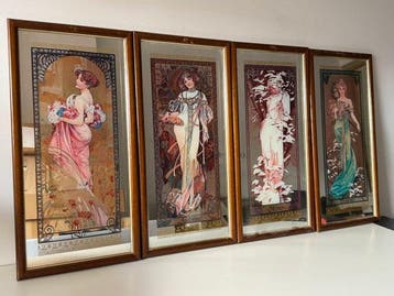 Alphons Mucha (1860-1939), after) - The four seasons -