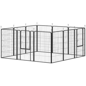 Puppyren 4-hoekig Puppyuitloop Met 12 Roosterplaten Deur Gro, Diversen, Verzenden, Nieuw