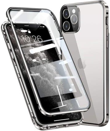 iPhone 12 / 12 Pro 360° Magnetisch Hoesje Dubbelzijdig Glas, Ophalen of Verzenden, Nieuw