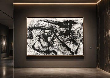Timo Wedell - Turbulence in Black - XXL - Abstract