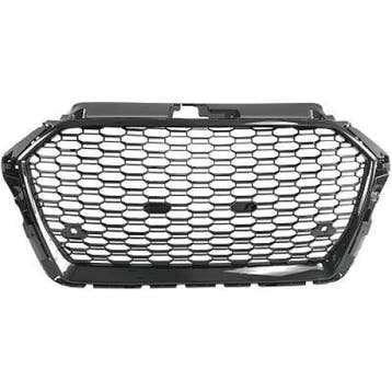 Voorbumper Grill Hoogglans Zwart Geschikt Voor Audi A3 20..., Voor, Nieuw, Bumper, Audi