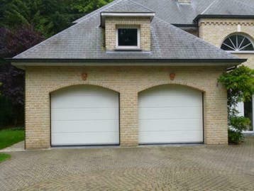 Br.2500xh.2125 elektr. sectionale garagedeuren (div. maten), Kunststof, 120 cm of meer, Ophalen of Verzenden, 200 tot 215 cm