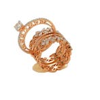 Ring - 14 karaat Roségoud - 2.79ct. tw. Diamant (Lab-grown), Nieuw