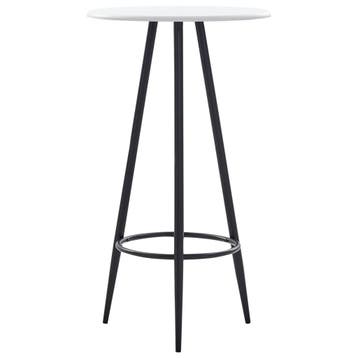 vidaXL Bartafel 60x107,5 cm MDF wit, Huis en Inrichting, Verzenden, Nieuw