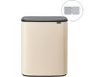 Brabantia Bo Touch Bin - Prullenbak - 2 x 30 liter - Soft, Verzenden, Zo goed als nieuw