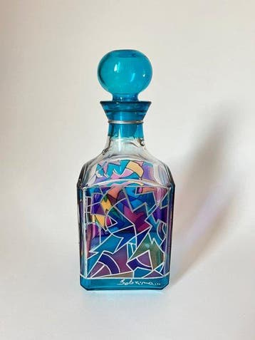 Style Luigi Bormioli (1946-1991) - Karaf - Modèle rare-Panse