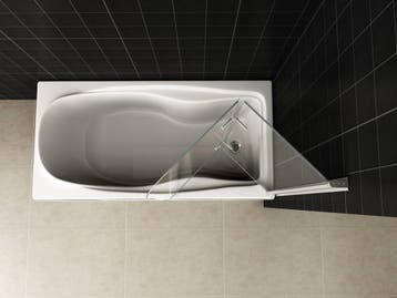 Aanbieding: Wiesbaden badwand 2-delig inklapb. 1000x1400 6mm, Ophalen of Verzenden, Nieuw