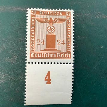 Duitse Rijk 1942 - Dienstzegel: 24 Pf met goede centrering, Gestempeld