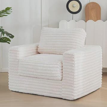 Moderne Fauteuil met Knopen en Verhoogde Rugleuning - Comfor, Verzenden, Nieuw