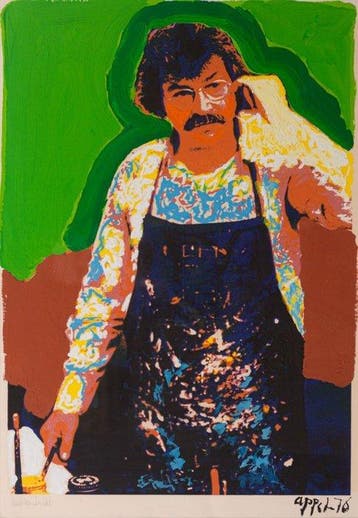 Karel Appel (1921-2006) - Appel in atelier