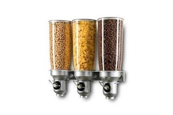 Ontbijtgranen dispenser | 3 x 5 Liter | Wandmontage, Verzenden