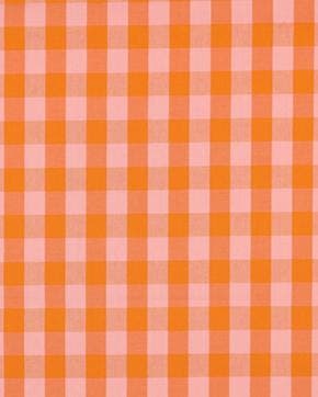 Katoen Ruit Oranje/Roze, Nieuw, Roze