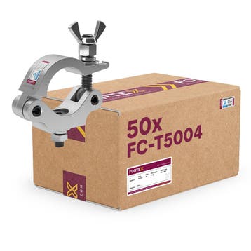 60x FORTEX Slimline Half Coupler truss klem WLL 200kg buis, Verzenden, Nieuw