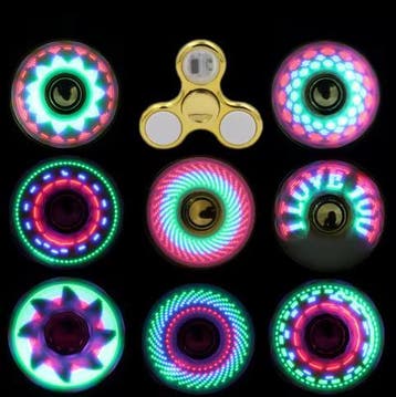 6 Kleuren LED Lichtgevende Fidget Spinner, Verzenden, Nieuw