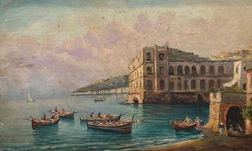 Italiaanse school (XX) - Palazzo Donn’Anna a Napoli