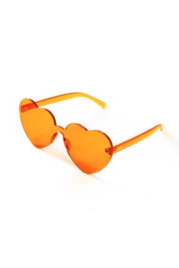 Hartjes Zonnebril Oranje Groot Oranjekleurige Glazen Grote Z, Ophalen of Verzenden, Nieuw, Oranje