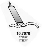 Uitaat einddemper - Peugeot 107   Citroen C1   Toyota A..., Verzenden, Nieuw