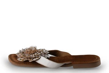 Lazamani Slippers in maat 39 Wit, Kleding | Dames, Slippers, Verzenden, Wit, Lazamani