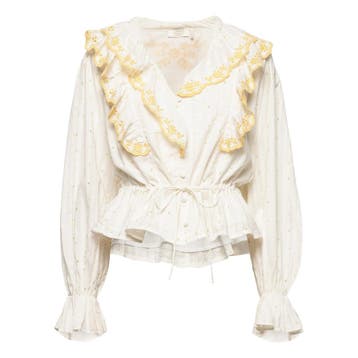 Notes du Nord • ecru blouse Ciara met kant • 34, Verzenden, Wit, Nieuw, Notes du Nord
