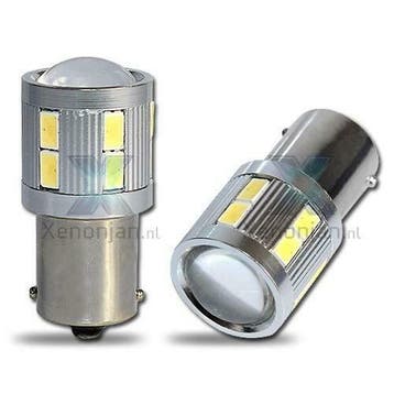 BA15S P21W 1156 led met lens, Verzenden, Nieuw