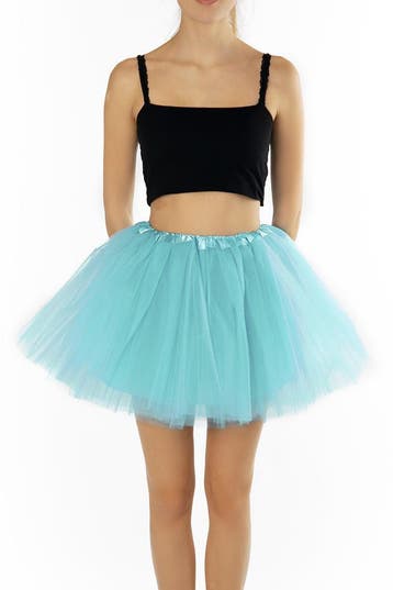KIMU® Tutu Lichtblauw Tule Rokje 110 116 122 128 134 140 Lic, Kinderen en Baby's, Carnavalskleding en Verkleedspullen, Ophalen of Verzenden