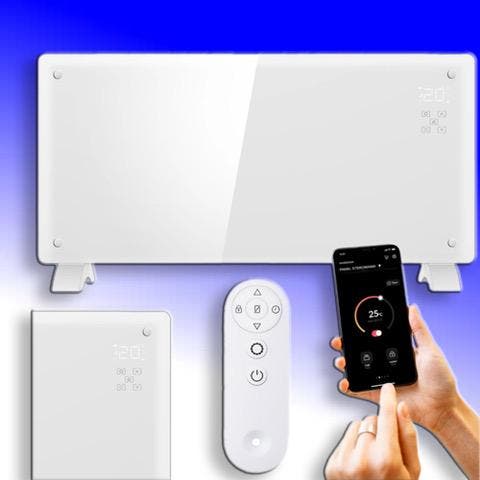 Convector kachel Wit, 2000Watt, Huis en Inrichting, Kachels, Verzenden