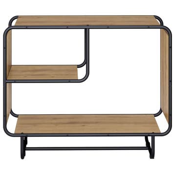 vidaXL Dressoir Artisanaal eiken 80 x 37.5 x 64.5 cm Bewerkt, Verzenden, Nieuw, Overige houtsoorten, Minder dan 50 cm